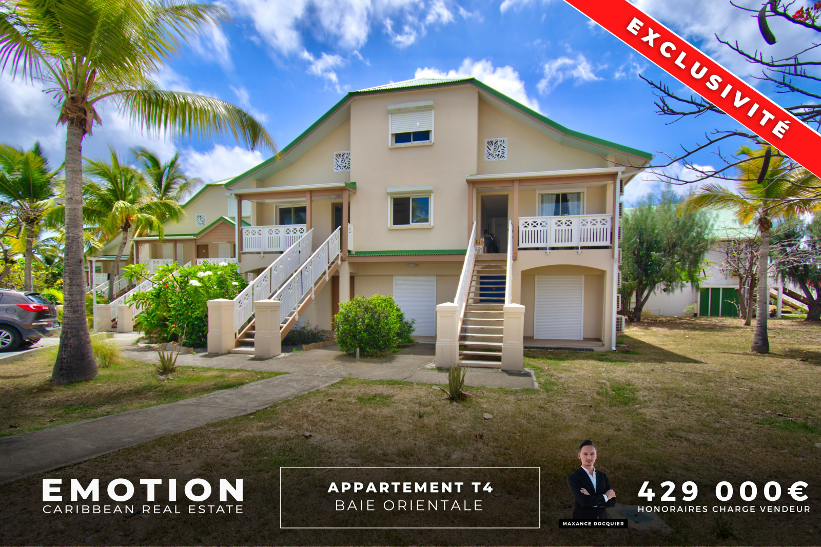 Vente Appartement T4 en Duplex au Parc de la Baie Orientale Emotion